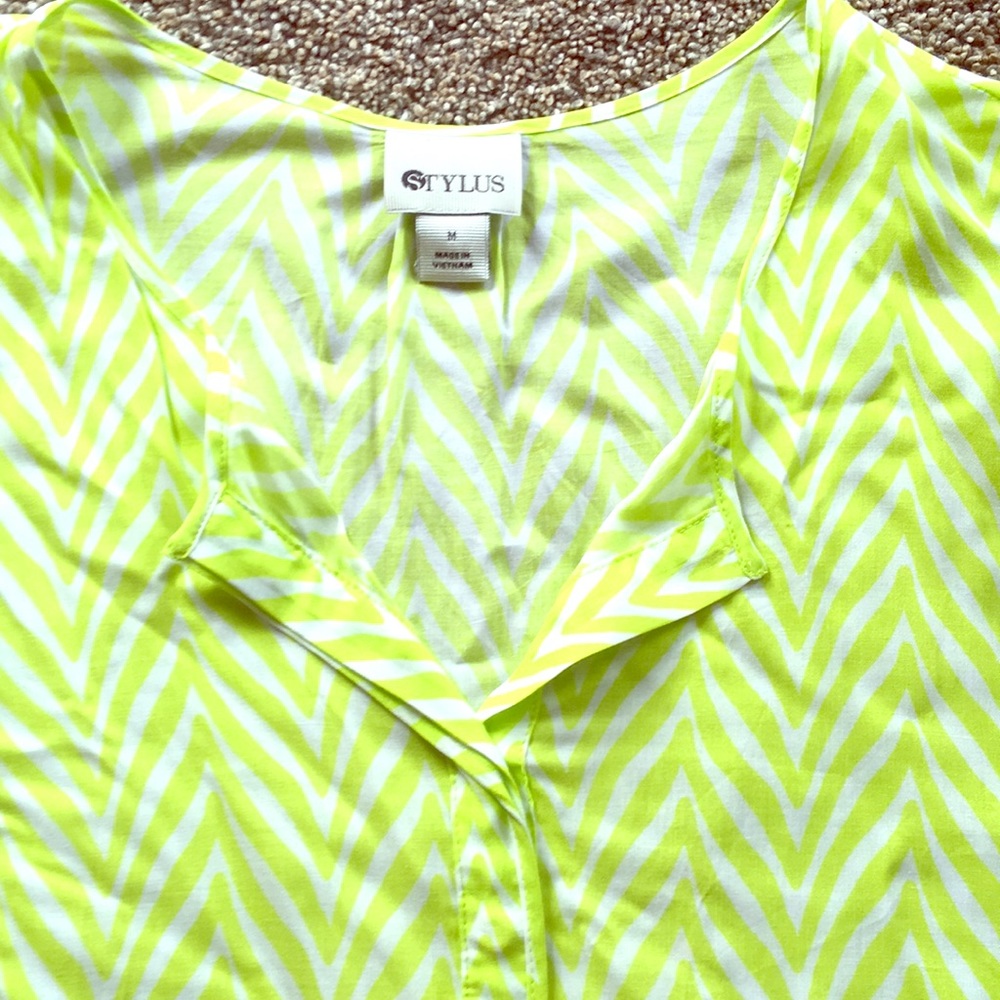 3/4 Sleeve Lime/Yellow Shirt